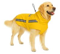 imperméable Chien - Ciro Jaune - Taille A:75cm B:67cm C:85-94cm - Polyester - Bandes réfléchissantes