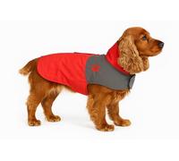 imperméable Chien - Juno Rouge - Taille A:45cm B:38-42cm C:54-60cm - résistant à la Pluie - Fermeture réglable - Confort et Protection - Parfait pour Les journées pluvieuses