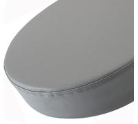 Imperméable Coussin de Chaise Rond Exterieur en Polyuréthane Amovible avec Fermeture à Glissière pour Intérieur ou Extérieur, Jardin, Cuisine, Bureau, Salle à Manger(Gray,17.7x2in/45x5cm)