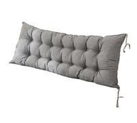 Imperméable Coussin pour Banc Extérieur, Coussin Salon de Jardin Matelas Assise Dossier, Coussin pour Palette Balancelle Canapé Fauteuil, Coussin Épais pour Chaise de Long(Size:180cm,Color:Gris clair)
