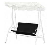 Imperméable Couverture De Siège Balançoire,Siège Rechange pour Balançoire Hollywoodienne,Housse Coupe-Vent,De Rechange pour Chaise Extérieur,Noir,115 * 96(115 * 48 * 48)