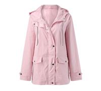 Imperméable Femme Ciré Pliable Trench Coat Vêtements de Pluie Beige Grande Taille Legere Manteau Raincoat Zip Veste Blouson Mi Saison Anti-Pluie Coupe Vent Cape Parka