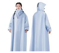 Imperméable for Voiture électrique, Long, intégral, imperméable, Tendance, Une pièce, for Moto pour Festival Vélo Randonée(Blue,L)