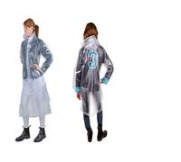 Imperméable - HKM - 540417 - Manteau de pluie unisexe - Transparent - 100% PVC - Capuche intégrée XS
