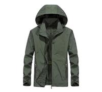 Impermeable Homme Veste Coupe Vent Anorak Vêtement Anti Pluie Imperméable Softshell Manteaux Imperméables Blouson Rain Coat Ensemble De Mi Saison Vetement Capuche Automne Bleu Travail