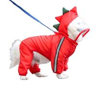 Imperméable pour chien - Imperméable Vimy pour chien | Veste imperméable pour chien avec éléments réfléchissants pour plus de sécurité dans l'obscurité Veste de pluie pour chien à capuche