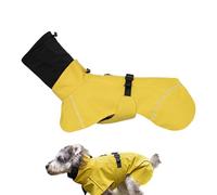 Imperméable pour chien, imperméables pour chiens de taille moyenne, Veste de pluie respirante pour chien, Imperméable facile à mettre/à enlever réglable avec couvre-tête apaisant, imperméable avec ban
