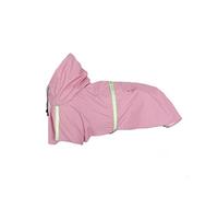 Imperméable pour Chien, Manteau de Pluie réfléchissant à Capuche for Chien de Compagnie, Veste imperméable à la Mode, vêtements d'extérieur Respirants for Animaux de Compagnie(Pink,Medium)