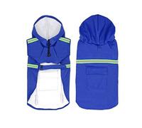 Imperméable pour Chien, Manteau de Pluie réfléchissant à Capuche for Chien de Compagnie, Veste imperméable à la Mode, vêtements d'extérieur Respirants for Animaux de Compagnie(Blue,XXXL)