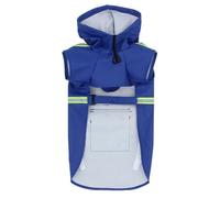 Imperméable pour Chien Réfléchissant à Capuche, PU, Grand Format | Respirant, Facile à Nettoyer, Couture Soignée, pour Promenade Extérieure sous Pluie