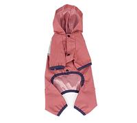 Imperméable pour Chiens, Imperméable for Chiots avec Capuche for Petits et Moyens Chiens, Design à Quatre Pattes Sangle réfléchissante, Veste légère(Red,XXL)