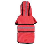 Imperméable pour Chiens, Imperméable réfléchissant for Chien, Veste de Pluie imperméable, Combinaison, Manteau, vêtements for Petits et Grands Chiens(Red,XL)