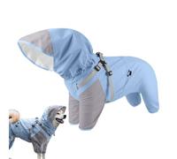 Imperméable pour chiens | Manteau à capuche léger pour chiots à poncho - Imperméable réglable avec capuche réfléchissante pour chiens de taille M à XL pour visibilité