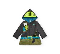 Imperméable pour garçon avec capuche et imprimé chevalier gris 5A