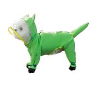 Imperméable pour Petits Chiens - Imperméable Manteau Pluie Chiens Taille Moyenne - Poncho Canin Séchage Rapide Couvrant pour Promenades Extérieures Conditions Climatiques Froides Orages