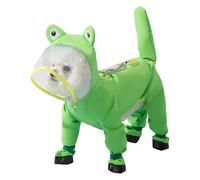 Imperméable pour Petits Chiens,Veste De Pluie pour Grand Chien avec Capuche - Poncho Canin Séchage Rapide Couvrant pour Promenades Extérieures Conditions Climatiques Froides Orages