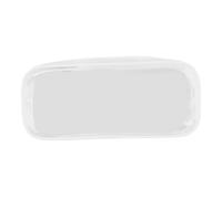 Impermeable PVC Pencil Case With Clear Front Panel Strong Trim Dense For Pencils Makeup Equipment Perspective Writing Materials Bag