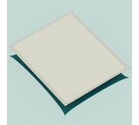 Imperméable Rectangulaire 1.2 x 1.5 m Protection des Rayons 98% UV Voiles Solaire avec Corde Libre Facile à Plier pour Jardin Terrasse Camping Sable, Beige