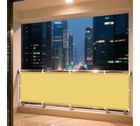 Imperméable Rectangulaire 1.3 x 1.6 m Protection Bache Anti UV 50+ Voile d'ombrage Jardin avec 4 Morceaux de Corde pour Extérieur Jardin Terrass Balcon, Couleur Crème