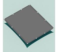 Imperméable Rectangulaire 1.5 x 3.2 m Protection des Rayons 98% UV Voiles Solaire avec Corde Libre Facile à Plier pour Jardin Terrasse Camping Sable, Gris Clair