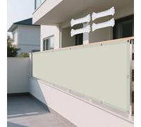 Imperméable Rectangulaire 1.6 x 2.5 m Imperméable PES Protection 98% UV Toile de Jardin Balcon Résistant l'eau Polyester pour Extérieur Terrasse Jardin Balcon, Beige