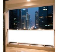 Imperméable Rectangulaire 1.6 x 7 m Protection Bache Anti UV 50+ Voile d'ombrage Jardin avec 4 Morceaux de Corde pour Extérieur Jardin Terrass Balcon, Blanc