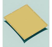 Imperméable Rectangulaire 2.4 x 5 m Protection des Rayons 98% UV Voiles Solaire avec Corde Libre Facile à Plier pour Jardin Terrasse Camping Sable, Couleur Crème