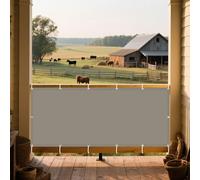 Imperméable Rectangulaire 285 x 380 cm Protection Bache Anti UV 50+ PES Toile Ombrage Pergola Auvent avec Oeillets pour Extérieur Terrasse Jardin Balcon, Taupe