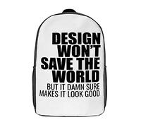 Imperméable Sac À Dos d'affaires Bonne Conception Architecturale Cartable Scolaire Multicolore Daypack pour Randonnéebureau, Scolaires, Voyage, 42X32X14Cm
