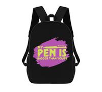 Imperméable Sac À Dos d'affaires Le Stylo Est Plus Grand Que Le Tien Sacs À Dos Portable Cartable Scolaire pour Voyage, Scolaires, Bureau, 42X32X14Cm