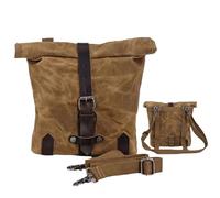 Imperméable - Sac à Outils Vintage en Toile cirée, Fourche, Rangement du matériel d'entretien, Sacoche de Selle de vélo | Toile cirée imperméable pour Sacs de Selle grâce au matériau Cas pour ou