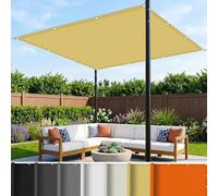 Imperméable Toile Ombrage 2.8 x 9 m UV Protection avec Oeillets Tissu Polyester Multi Couleur et Taille Bâche Dombrages pour Terrasses Balcons et Jardins, Couleur Crème