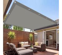 Imperméable Toile Ombrage 80 x 185 cm Toile PES Résistant à l'eau Ombrage Extérieur UV Protection pour Patio Terrasse Jardin Balcon Extérieur, Gris Clair