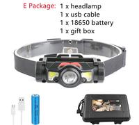Imperméable Xpg Led Projecteur Lumière De Travail D'épi Avec Aimant Rouge Blanc Phare Intégré 18650 Batterie Costume Pour La Pêche, Le Camping
