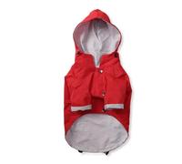 Imperméable zippé for Chien avec Boutons réfléchissants, Veste Coupe-Vent for Animaux de Compagnie, imperméable for Grands Chiens avec Capuche, Tailles S à 5XL (Grandes Races).(Red,XXL)