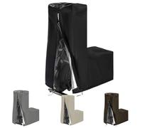 Imperméables Housse de Protection pour Vélo Elliptique, 420D Oxford Coupe-Vent Bâche pour Vélo d'appartement Elliptique ,Baches de Couverture pour Crosstraine Appareil (Size:140*64*165cm,Color:noir)