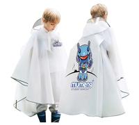 Imperméables pour Enfants Cape De Pluie Enfant Unisexe Léger Vestes avec Capuchon Boutons EVA Poncho Pais et Velo Randonnée Bivouac Camping