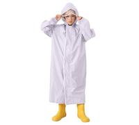 Imperméables pour Enfants Garçons Filles Manteau de Pluie Poncho d'école Long Réutilisable d'été doublé Veste Camping Voyages Activités en Extérieur