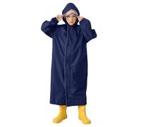 Imperméables pour Enfants Garçons Filles Manteau de Pluie Poncho d'école Long Réutilisable d'été doublé Veste Camping Voyages Activités en Extérieur