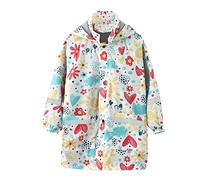 Imperméables pour Enfants Imperméable Enfant Unisexe Léger Vestes de Pluie avec Capuchon Boutons EVA Veste Capuche la randonnée en Plein air, pêche