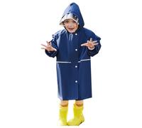 Imperméables pour Enfants Imperméable Enfant Unisexe Léger Vestes de Pluie Pliable Manteau d'été doublé Capuchon la randonnée en Plein air, pêche