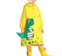 Imperméables pour Enfants Imperméable Enfant Unisexe Manteau Cape de Pluie Pliable EVA Capuchon Velo Randonnée Bivouac Camping