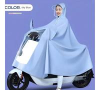 Imperméables pour vélo électrique (convient pour un ou deux cavaliers), Capes de pluie pour moto pour hommes et femmes, Imperméables épais pour adultes, Équipement de pluie pour scooter électrique XXX