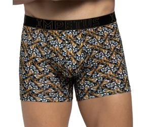 IMPETUS - Boxer Venise en Coton et Lyocell à Motif Graphique - M