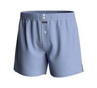IMPETUS - Caleçon en Coton avec Suspensoir American Boxer à Micro Coutures Bleu - S
