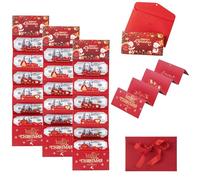 Impetusbe Christmas Cash Gift Envelope, Christmas Cash Envelope 6 Slot, Folding Xmas Money Holder ash Gift, Surprise Money Clip for Family Friends Birthday Gifts Party Supplies (3 Pcs-B)