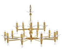 Impex San Marino Lustre doré à 15 branches