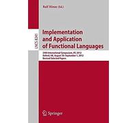 Implementation And Application Of Functional Languages