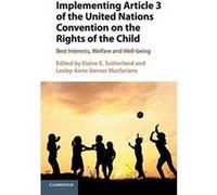 Implementing Article 3 of the United Nations Convention on the Rights of the Child: Best Interests, Welfare and Well-being - [Version Originale] Inconnu (Auteur)