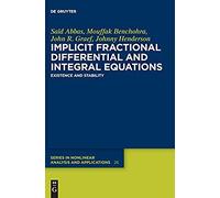 Implicit Fractional Differential And Integral Equations